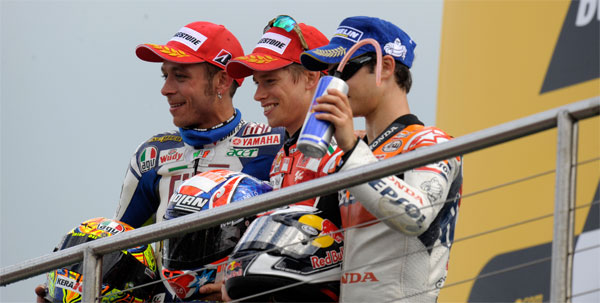 Rossi podio donington park