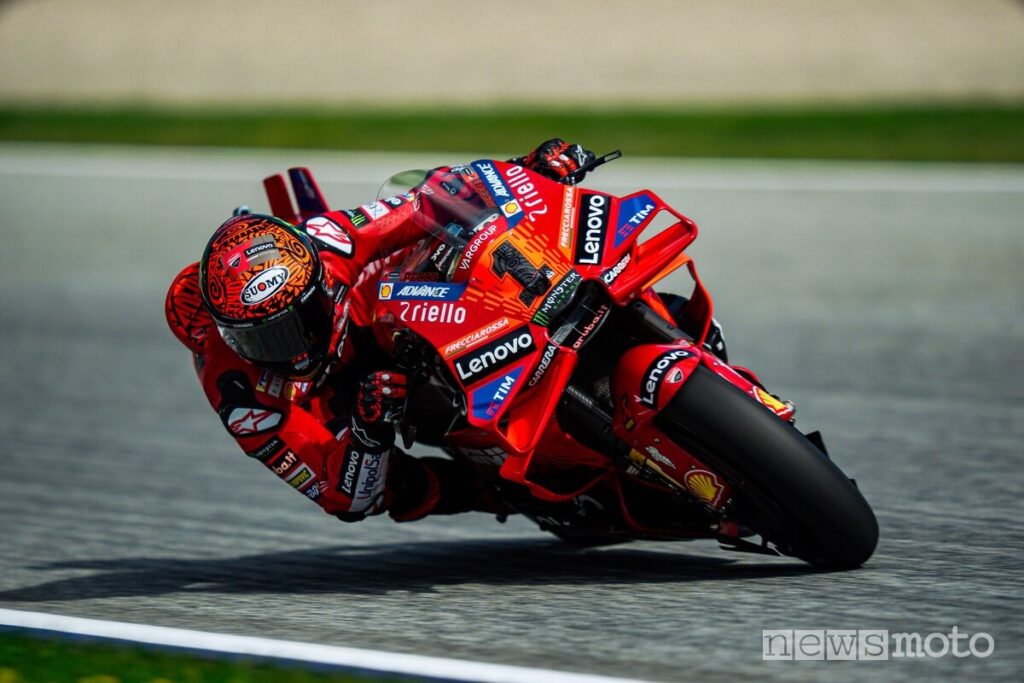 Bagnaia durante la Sprint d'Austria