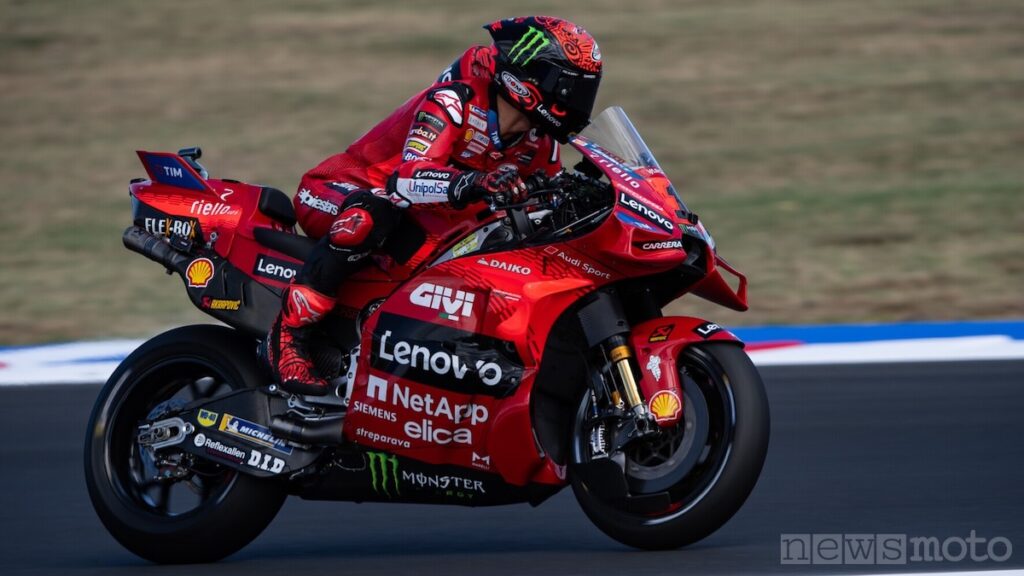 Bagnaia durante le Qualifiche del GP di Misano