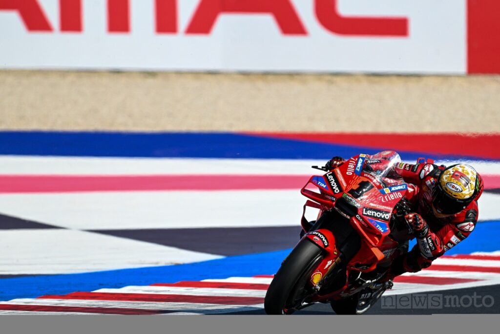 Bagnaia durante le qualifiche